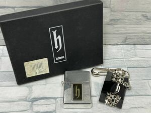 【34947.1106Y】保管品　★　着火未確認　ZIPPO　DJ　HONDA　チェーン付き　ライター　禁煙具　ディージェイ　ホンダ　ジッポー