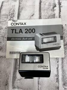 【36824.1102F】動作未確認品☆CONTAX コンタックス TLA200 ストロボ フラッシュ　カメラアクセサリー