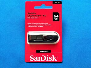 【未開封・送料無料】SanDisk 64GB Cruzer Glide USB 3.0 Flash Drive