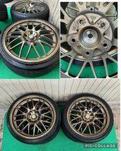 希少RAYS VOLK RACING SE37A レイズ ボルクレーシング 鍛造 18インチタイヤ ホイール4本7.5J+35/8.5J+38 5穴PCD114.3 バリ山 深リム 超軽量_画像8