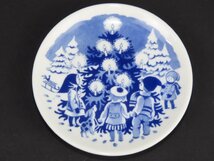 ☆ROYAL COPENHAGEN ロイヤルコペンハーゲン チルドレンズ クリスマスプレート 1998年 ミニプレート・しおり・箱付 未使用品☆イ_画像3