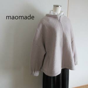 maomade★マオメイド　圧縮ウールバックギャザージャケット　341126　２０２３年１１月　美品