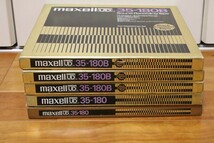 【5本セット】 maxell オープンリールテープ UD 35-180B/35-180 10号 マクセル メタルリール_画像4