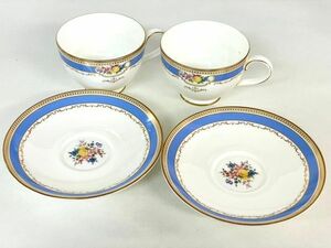 H319-K42-1165 ROYAL DOULTON ロイヤルドルトン OCTAVIA H.5261 カップ＆ソーサー 2客セット 洋食器 茶器 約9×7cm 皿/14.5cm②