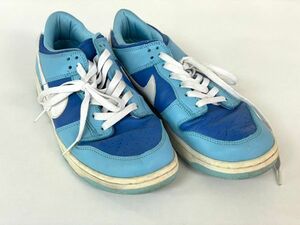 I321-K22-5488 NIKE ナイキ メンズスニーカー DUNK LOW ダンクロー RETRO QS FLASH/WHITE-ARGON 2022 BLUE-FLASH サイズ27.5cm ブルー系 ⑤