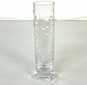 I308-K50-280 Baccarat バカラ 花瓶 フラワーベース 口径:約5cm 高さ:約20cm 重さ:約431g クリスタルガラス インテリア ⑤