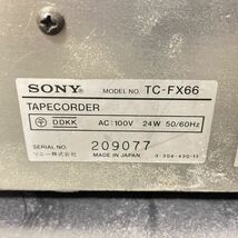 I403-K32-3161 SONY ソニー オーディオ機器 セット TC-FX66/テープコーダー CDP-990/CDプレーヤー リモコン付き 日本製 通電確認OK ⑦_画像8