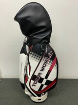 I224-K22-5464 HONMA 本間 ホンマ TOUR WORLD ツアーワールド メンズ キャディバッグ ゴルフバッグ 5分割 ゴルフ用品 ⑦_画像3