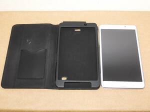 【17734】Samsung Galaxy Tab4 ホワイト ソフトバンク タブレット 判定〇 アンドロイド 本体 ケース付