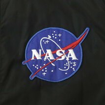 美品 ALPHA INDUSTRIES アルファ TYPE L-2 NASA スペースシャトルモデル フライトジャケット 黒 ブラック L ブルゾン 裏カモフラ柄_画像5