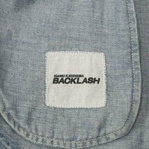 定価￥41,800- 美品 ISAMU KATAYAMA BACKLASH イサムカタヤマ バックラッシュ ヴィンテージ デニムパーカ ロング フーディーシャツ M_画像6