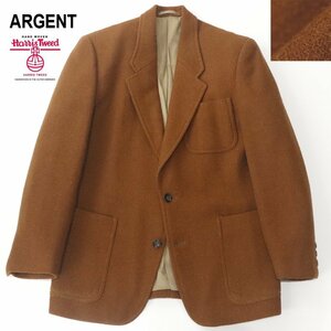 80sヴィンテージ！ 貴重 美品 日本製 ARGENT ｘ Harris Tweed ハリスツイード 肉厚 テーラードジャケット S ブレザー メンズ-