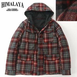 美品 聖林公司 ハリウッドランチマーケット HIMALAYA ヒマラヤ 2WAY ウールネル リバーシブル ダウン マウンテンパーカ 2 JP:M ジャケット