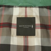 相場価格￥44,000- 極美品 三陽商会 MACKINTOSH LONDON マッキントッシュ ナイロンタフタ ジップアップベスト グリーン 緑 L_画像7