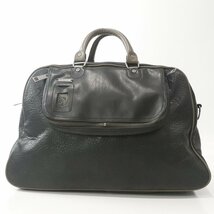 相場価格￥40,700- 国内正規品 美品 DIESEL ディーゼル フェイクレザー 2WAY ボストンバッグ 黒 ブラック ダッフル トラベル_画像2