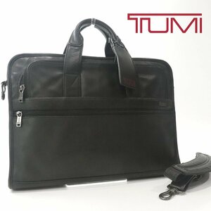 人気シリーズ！ 相場価格￥99,000- 美品 TUMI トゥミ 96011D4 牛革 ナッパレザー 2WAY ブリーフケース ブラック 黒 ビジネスバッグ-