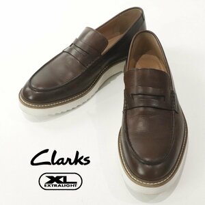 相場価格￥25,300- 極美品 Clarks クラークス クラフトマスター 牛革レザーローファー ブラウン 茶 UK:7 25cm シューズ 革靴 メンズ