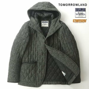 相場価格￥49,500- 美品 TOMORROWLAND トゥモローランド SHETLAND WOOL シェットランドウール サーモア中綿 キルティングジャケット M