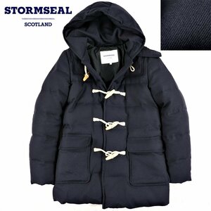 相場価格￥63,720- マッキントッシュ STORMSEAL ストームシーム ウールサージ ダッフル ダウンジャケット 紺 40 JP:L ウッドトグル