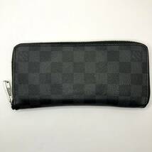 ★１円～★美品・保存箱・保存袋付き！LOUIS VUITTON ルイヴィトン ダミエ グラフィット 長財布 ヴェルティカル ジッピー _画像2