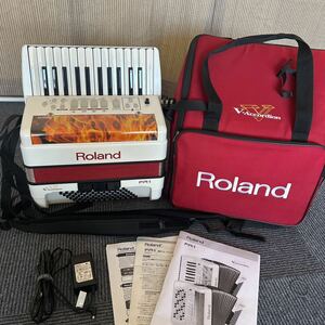 RolandローランドFR-1 WHITEVアコーディオンV2 鍵盤モデル 中古