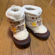 期間限定SALE 新品　ミキハウス　ブーツ　14cm ムートン UGG スノーブーツ ボア アグ シューズ ブラウン_画像1