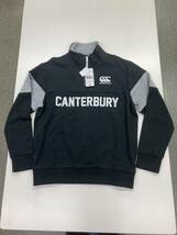 【Canterbury】カンタベリー メンズ スウェットシャツ(ハーフZIP) Mサイズ Charcoal×Gray_画像1