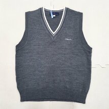 A256/S755(中古)大阪府 信太高校 制服3点 /M/セーター/カーディガン/ニットベスト/School harmony/グレー/学生服/卒業生品/男女兼用_画像6