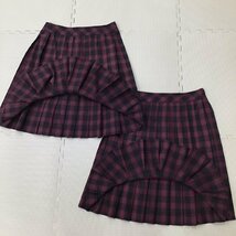 O232/(中古)兵庫県 農業高校 女子制服5点 /165A/L/W70/ブレザー/ブラウス/スカート/紺/チェック柄/SHIMOKAWA/冬服/夏服/制服/学生服_画像8