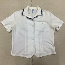 I169/Y(中古)山形県 山形中央高校 女子制服2点 /L/W68/丈59/オーバーブラウス/夏スカート/Predichant/夏服/夏用/学生服/校章刺繍入_画像2