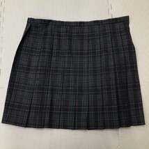 O274/(中古)四国方面 女子制服1点 /校名不明/大きめ/特大/W85/丈55/夏スカート/チェック柄/COMME SA DE MODE/夏服/夏用/女子学生/学生服_画像1