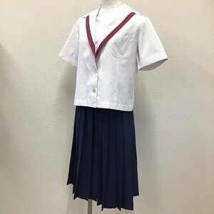 O299/(中古) 兵庫県 太子東中学校 セーラー服 上下セット /指定品/M程度/W72/セーラー/夏スカート/夏服/中学校/高校/女子学生/制服/学生服