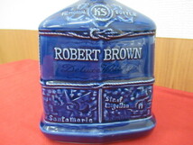 H【9684】★ROBERT BROWN MEMORIAL BOTTLE★キリン・シーグラム ロバートブラウン ウイスキー 43％ 720ml 陶器ボトル 未開栓 経年保管品_画像5