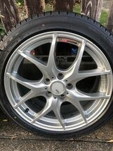 SSR GTV03 7.5J ET53 18インチPCD114.3 DUNLOP WINTER MAXX 03 225/45 ４本セットスピードスターレーシング　スタッドレス　レボーグ　_画像4