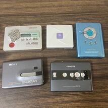 カセットプレーヤー SONY WM-FX70,WM-GX677,Kenwood DMC-M33,Panasonic RQ-SX46,aiwa PX770 5点セットジャンク品_画像1