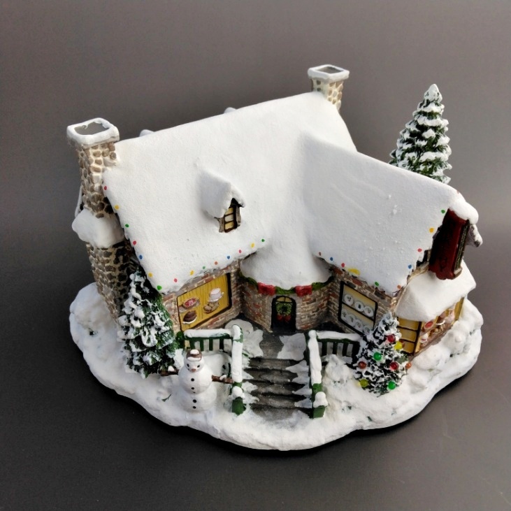 *Out of stock last time★Out of print/New/Super rare dead stock★Thomas Kinkade Christmas Bakery HAWTHORNE VILLAGE Diorama Illumination, Christmas, illumination, others