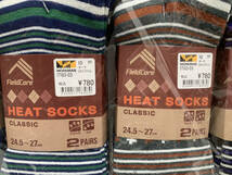 ワークマン HEAT SOCKS CLASSIC ソックス 靴下 2足組×5セット 24.5～27cm■_画像3