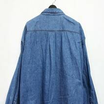 wonderland ワンダーランド BIG DENIM SHIRT ビッグデニムシャツ インディゴ 1 ビッグシルエット オーバーサイズ 長袖シャツ 日本製_画像5