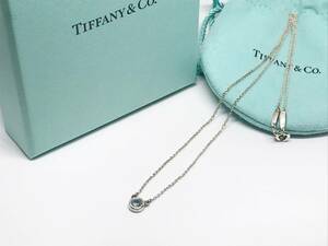 購入証明書付 TIFFANY＆Co ティファニー バイザヤード 1Pダイヤモンド ネックレス ペンダント Ag925 シルバー エルサ・ペレッティ