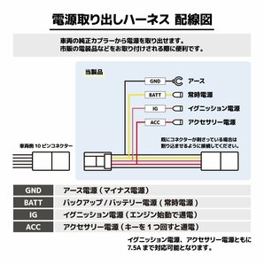 ノア ヴォクシー 90系 トヨタ 電源取り出しハーネス 取付簡単 年式R4.1～ 用 分岐タイプ ドラレコ ETC 取り付けに オプションコネクターの画像2