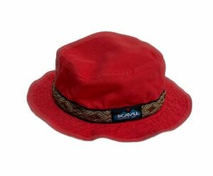 Сделано в США A &amp; F Управление Caboo Kavu Bucket Hat Hat Hat Hate Coter Cotton Red Size L [C3-0006]