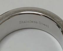 指輪　Stainless Steel　ローマ数字刻印　アトラスリング 　シルバーカラー　7,5号　4,7ｇ　男女兼用　美品_画像5