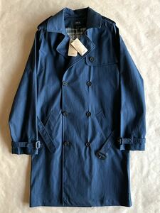 新品 未使用 定価97,900円 A.P.C. トレンチコート ネイビー XS ラグランショルダー 定番 完売 APC アーペーセー @b110