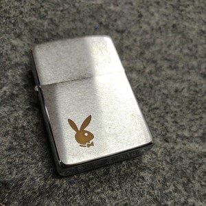 A111816 ZIPPO ジッポー PLAYBOY プレイボーイ うさぎ 兎 中古 火花確認済み オイルライター　着火未確認