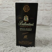 ASG11254 未開栓Ballantines バランタイン 12年 ゴールドシール スコッチウイスキー 7０0ml 4０％ 箱付き GOLD SEAL_画像4