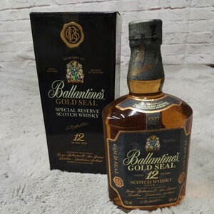 ASG11254 未開栓Ballantines バランタイン 12年 ゴールドシール スコッチウイスキー 7０0ml 4０％ 箱付き GOLD SEAL