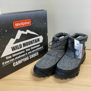 未使用 WILD MOUNTAIN ワイルド マウンテン ブーツ メンズダウンブーツ WM-601 サイズ26.0cm グレー 登山 アウトドア ⑩