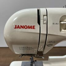 1円スタート JANOME ジャノメ ロックカッター内蔵 ジャノメミシン Nuikiru N-571 コンパクトミシン 中古_画像3