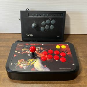 PS2/PS3 プレステ HORI ホリ アーケードコントローラー まとめて2個セット ストリートファイター4/ファイティングスティックV3 (4-4