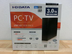 mye/5182/1113/アイ・オー・データ USB 3.0/2.0対応 外付ハードディスク 3TB HDCL-UT3.0KC（ブラック）/未使用品